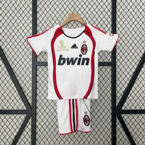 Retro 06-07 AC Milan Away Champions Leagu Kids Kit