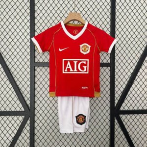 Retro 06-07 Manchester United Home Kids Kit
