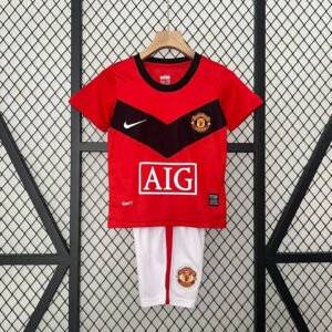Retro 09-10 Manchester United Home Kids Kit