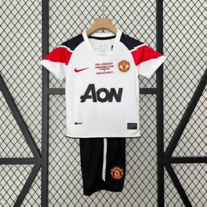 Retro 10-11 Manchester United Champions League Away Kids Kit