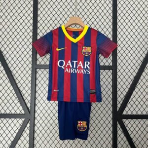 Retro 13-14 Barcelona Home Kids Kit
