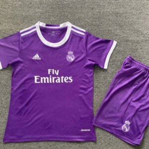Retro 16-17 Real Madrid Away Kids Kit