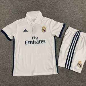 Retro 16-17 Real Madrid Home Kids Kit
