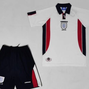 Retro 1998 England Home White Kids Kit