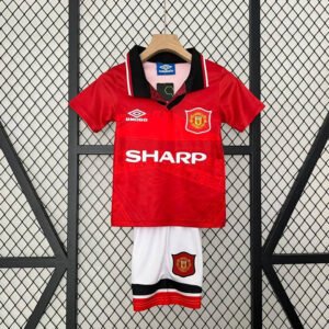 Retro 94-96 Manchester United Home Kids Kit