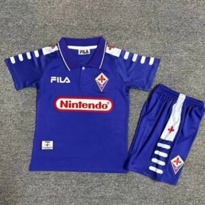 Retro 98-99 Fiorentina Home Kids Kit