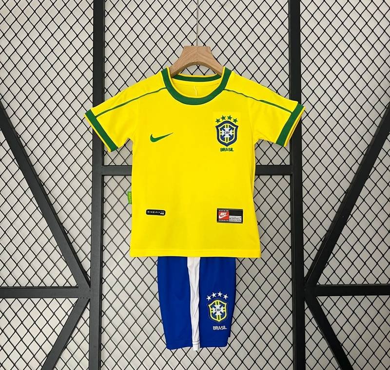 Retro1998 Brazil Home Kids Kit