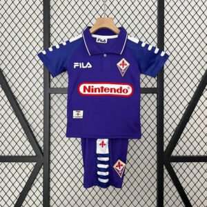Retro1998 Fiorentina Home Kids Kit